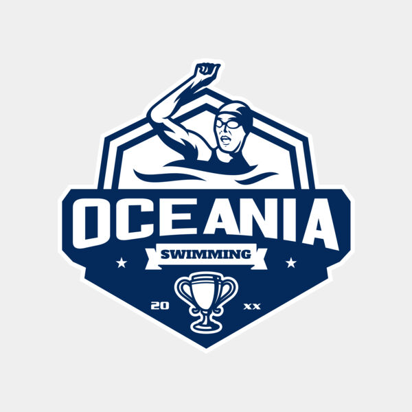 Oceania Swimming logo template Thumbnail