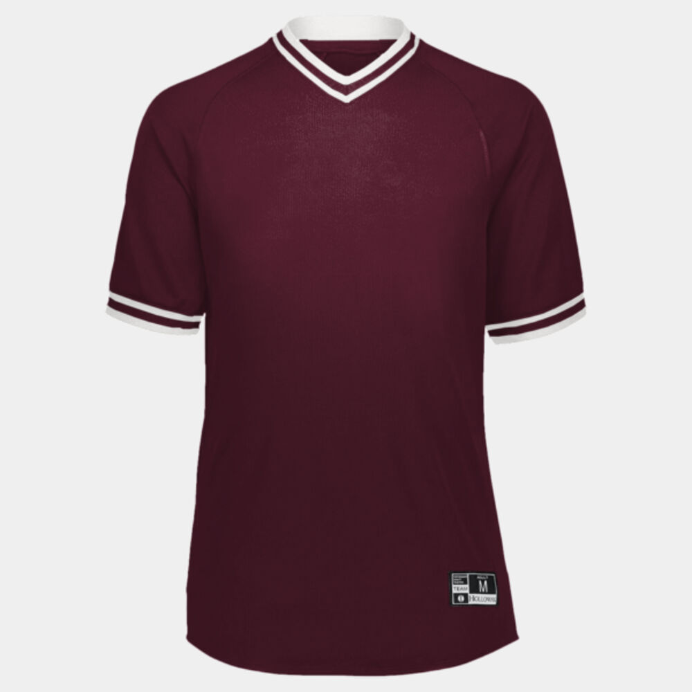 Retro V-Neck Baseball Jersey Thumbnail