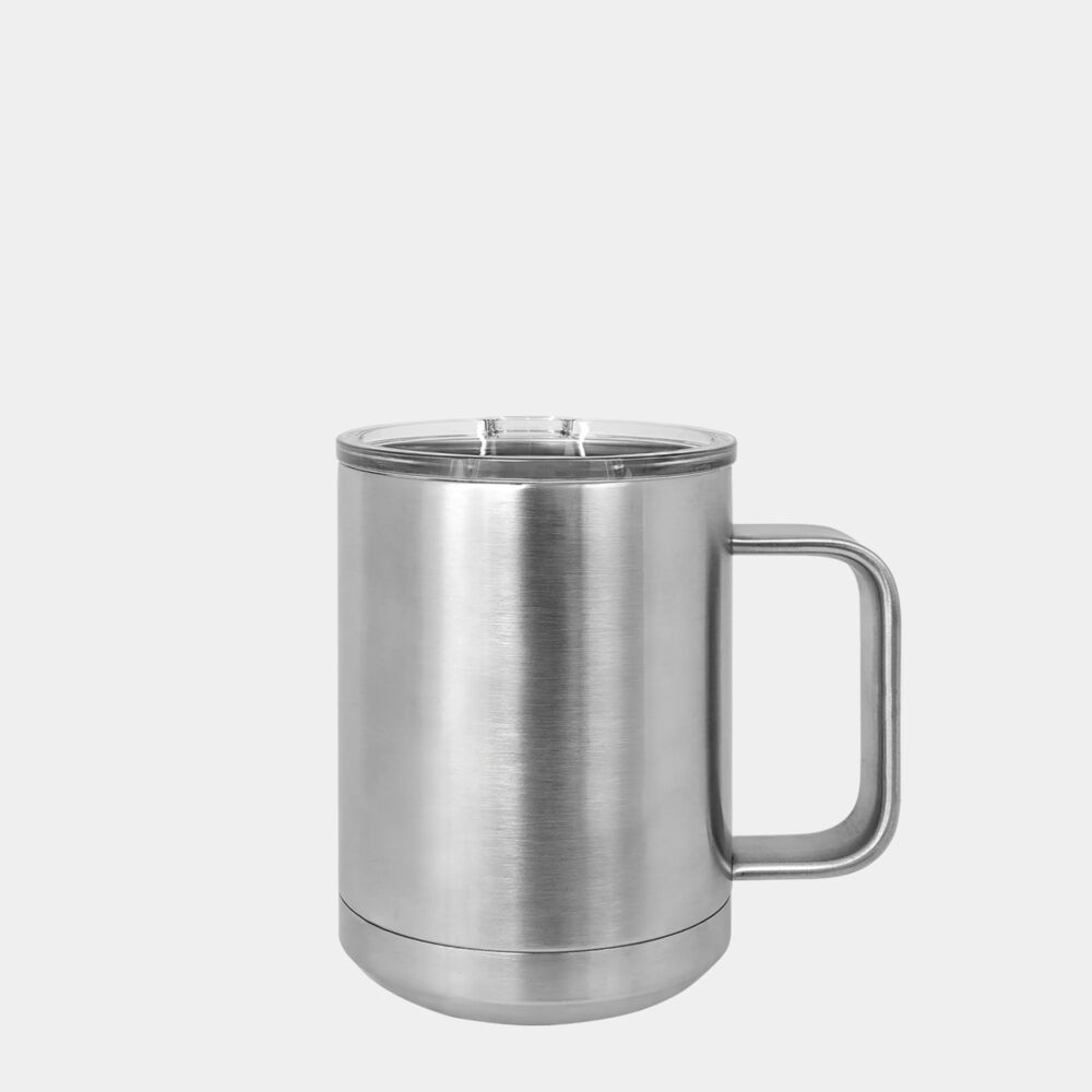 15 oz. Stainless Steel Insulated Mug with Slider Lid Thumbnail