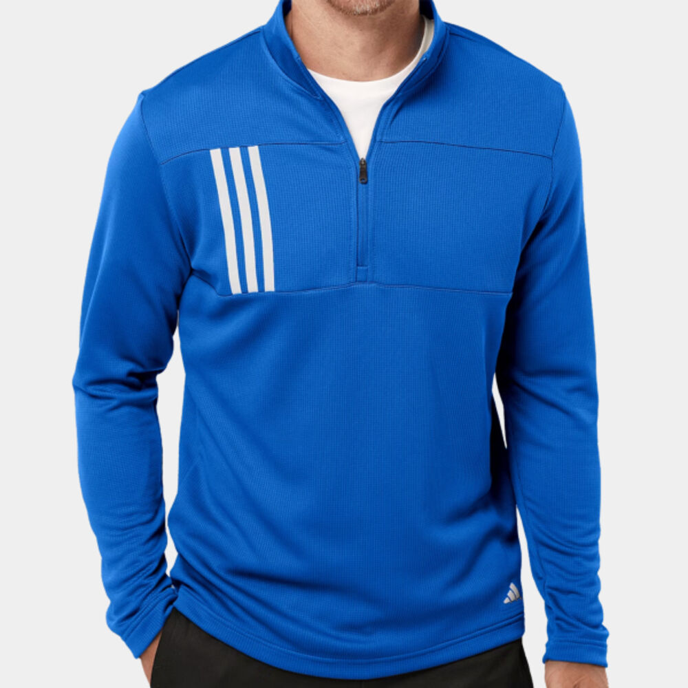 3-Stripes Double Knit Quarter-Zip Pullover Thumbnail