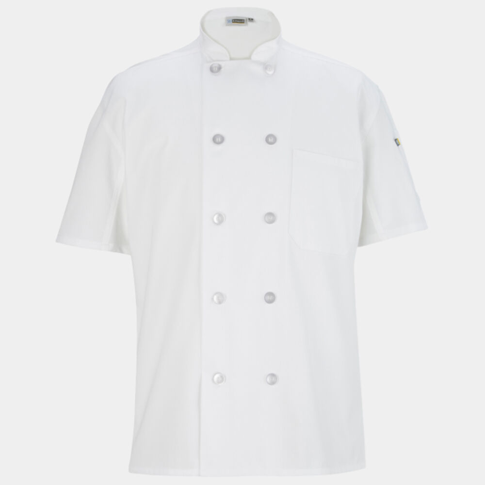 Mesh Back Chef Coat - 10 Buttons Thumbnail