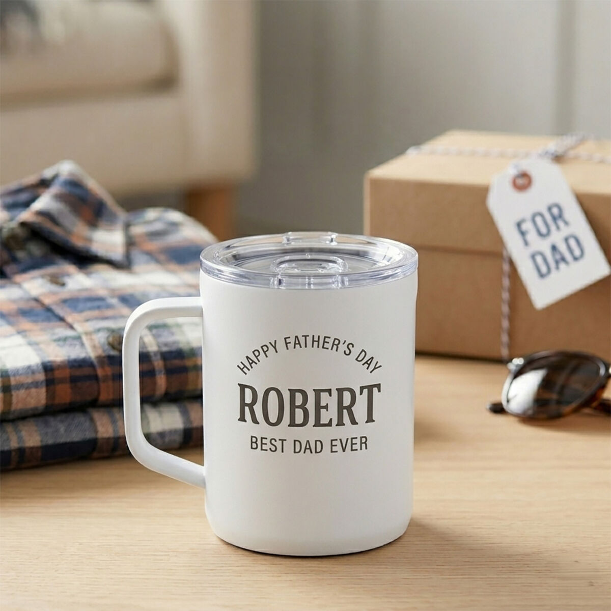 Custom Engraved Father's Day 16oz Mug, Corporate Gift Thumbnail