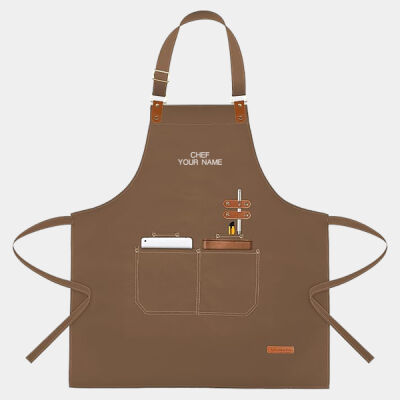 Personalized Chef Apron with Pockets & Adjustable Strap, Custom Father's Day Gift Thumbnail